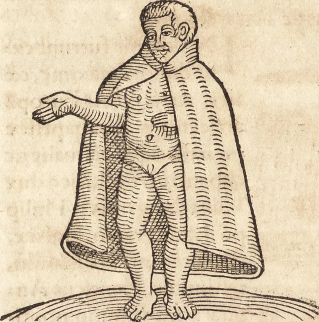 An illustration from Prodigiorvm ac ostentorvm chronicon : quae praeter naturae ordinem, motum, et operationem, et in svperioribus & his inferioribus mundi regionibus, ab exordio mundi usque ad haec nostra tempora, acciderunt ..., 1557, leaf 567