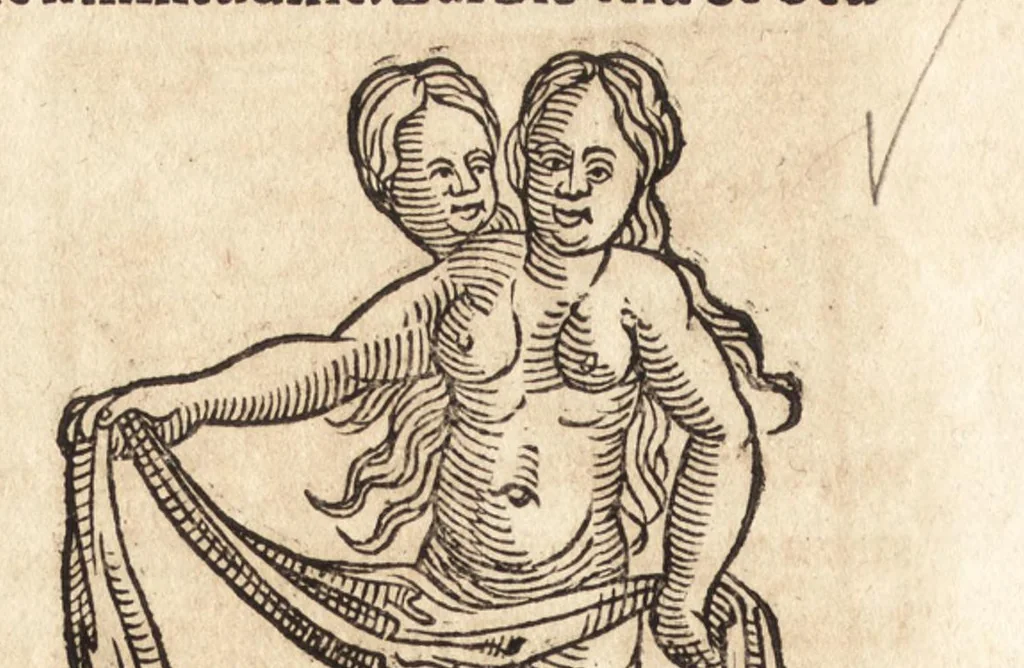 An illustration from Prodigiorvm ac ostentorvm chronicon : quae praeter naturae ordinem, motum, et operationem, et in svperioribus & his inferioribus mundi regionibus, ab exordio mundi usque ad haec nostra tempora, acciderunt ..., 1557, leaf 575