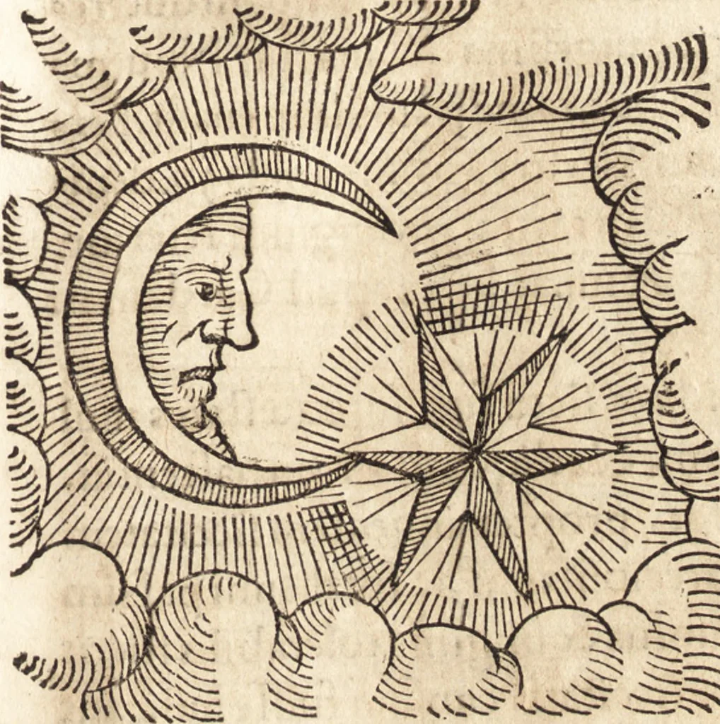 An illustration from Prodigiorvm ac ostentorvm chronicon : quae praeter naturae ordinem, motum, et operationem, et in svperioribus & his inferioribus mundi regionibus, ab exordio mundi usque ad haec nostra tempora, acciderunt ..., 1557, leaf 584