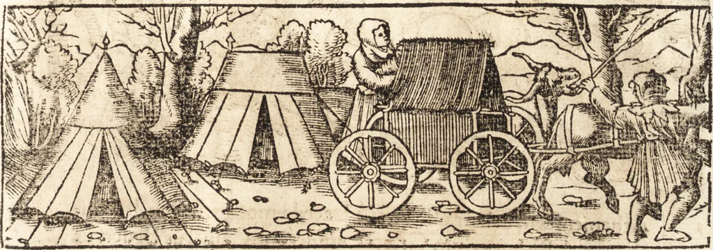 An illustration from Prodigiorvm ac ostentorvm chronicon : quae praeter naturae ordinem, motum, et operationem, et in svperioribus & his inferioribus mundi regionibus, ab exordio mundi usque ad haec nostra tempora, acciderunt ..., 1557, leaf 60