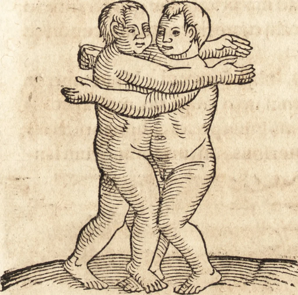 An illustration from Prodigiorvm ac ostentorvm chronicon : quae praeter naturae ordinem, motum, et operationem, et in svperioribus & his inferioribus mundi regionibus, ab exordio mundi usque ad haec nostra tempora, acciderunt ..., 1557, leaf 618