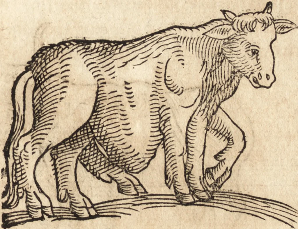 An illustration from Prodigiorvm ac ostentorvm chronicon : quae praeter naturae ordinem, motum, et operationem, et in svperioribus & his inferioribus mundi regionibus, ab exordio mundi usque ad haec nostra tempora, acciderunt ..., 1557, leaf 628