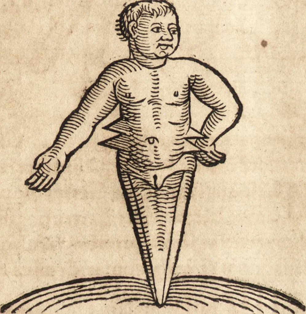 An illustration from Prodigiorvm ac ostentorvm chronicon : quae praeter naturae ordinem, motum, et operationem, et in svperioribus & his inferioribus mundi regionibus, ab exordio mundi usque ad haec nostra tempora, acciderunt ..., 1557, leaf 634
