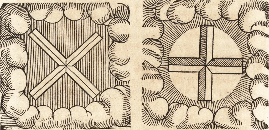 An illustration from Prodigiorvm ac ostentorvm chronicon : quae praeter naturae ordinem, motum, et operationem, et in svperioribus & his inferioribus mundi regionibus, ab exordio mundi usque ad haec nostra tempora, acciderunt ..., 1557, leaf 645