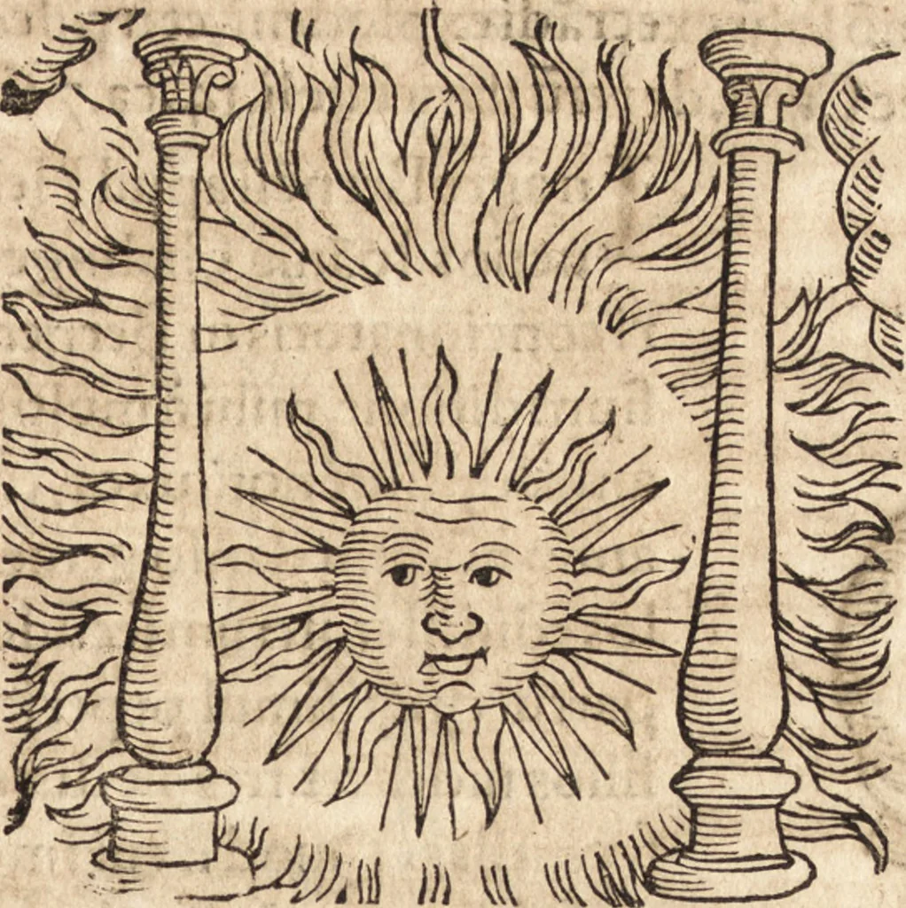 An illustration from Prodigiorvm ac ostentorvm chronicon : quae praeter naturae ordinem, motum, et operationem, et in svperioribus & his inferioribus mundi regionibus, ab exordio mundi usque ad haec nostra tempora, acciderunt ..., 1557, leaf 654