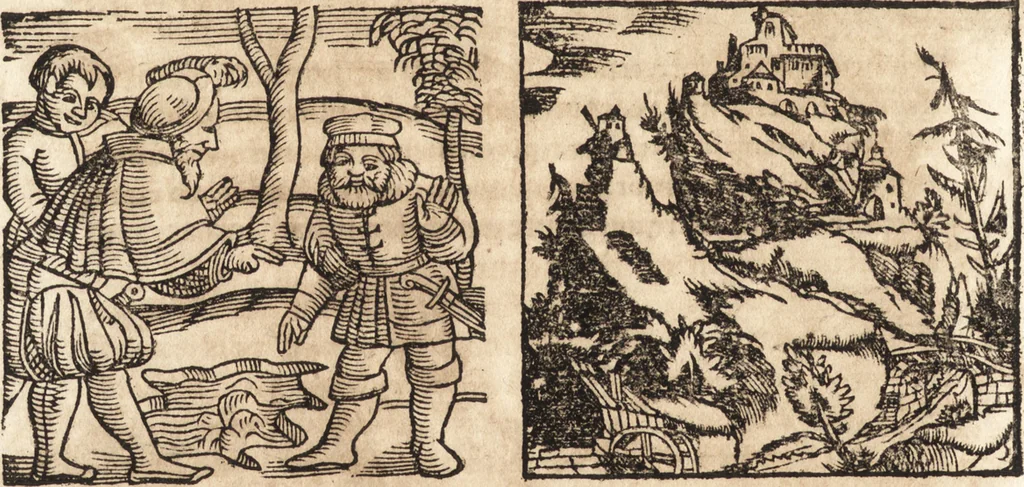 An illustration from Prodigiorvm ac ostentorvm chronicon : quae praeter naturae ordinem, motum, et operationem, et in svperioribus & his inferioribus mundi regionibus, ab exordio mundi usque ad haec nostra tempora, acciderunt ..., 1557, leaf 659