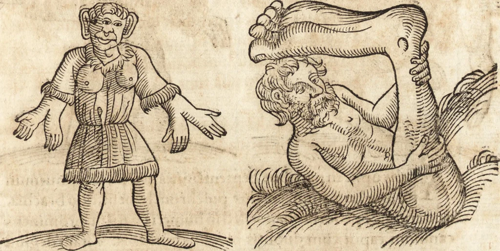 An illustration from Prodigiorvm ac ostentorvm chronicon : quae praeter naturae ordinem, motum, et operationem, et in svperioribus & his inferioribus mundi regionibus, ab exordio mundi usque ad haec nostra tempora, acciderunt ..., 1557, leaf 676