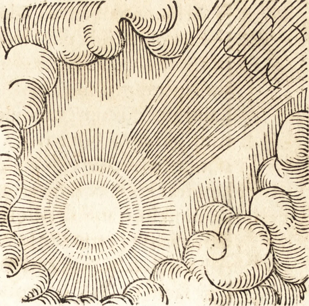 An illustration from Prodigiorvm ac ostentorvm chronicon : quae praeter naturae ordinem, motum, et operationem, et in svperioribus & his inferioribus mundi regionibus, ab exordio mundi usque ad haec nostra tempora, acciderunt ..., 1557, leaf 68