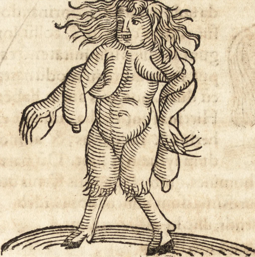 An illustration from Prodigiorvm ac ostentorvm chronicon : quae praeter naturae ordinem, motum, et operationem, et in svperioribus & his inferioribus mundi regionibus, ab exordio mundi usque ad haec nostra tempora, acciderunt ..., 1557, leaf 680