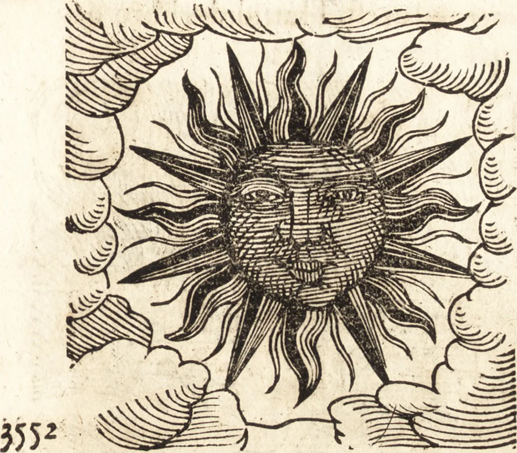 An illustration from Prodigiorvm ac ostentorvm chronicon : quae praeter naturae ordinem, motum, et operationem, et in svperioribus & his inferioribus mundi regionibus, ab exordio mundi usque ad haec nostra tempora, acciderunt ..., 1557, leaf 92