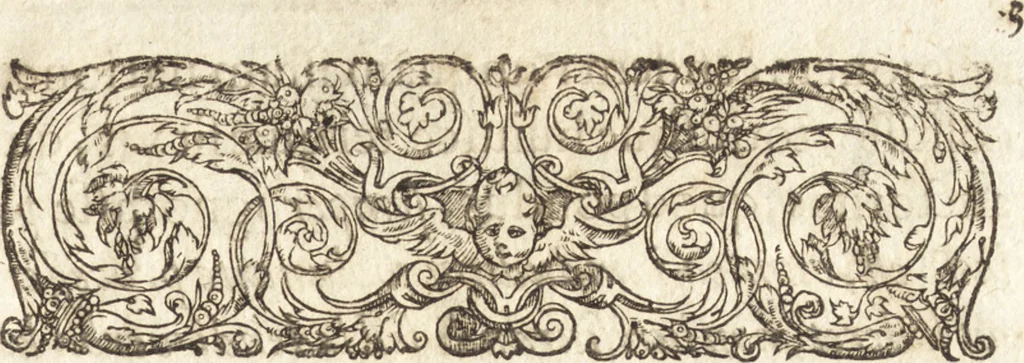 An illustration from Pseudo-Isidorus et Turrianus vapulantes, seu, Editio et censura noua epistolarum omnium : quas piissimis vrbis Romae praesulibus a B. Clemente ad Siricium, &c. nefando ausu, infelici euentu, Isidorus cognomento Mercator supposuit, Franciscus Turrianus Iesuita, aduersus Magdeburgensium elegchois, aculeato stylo defendere conatus est, 1628, leaf 6