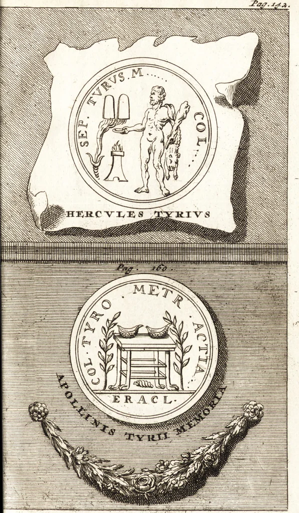 An illustration from Q. Curtius Rufus De rebus gestis Alexandri Magni : cum commentariis Raderi, Bongarsii, Popmae, Salmaaii, Gronovii, Loccenii & Freinshemii : hujusque & vetustioribus supplementis, nec non locorum difficiliorum interpretatione, & indice philologico locupletissimo rerum & verborum : accedunt figurae aeneae ad historiam Alexandri Magni apud curtium illustrandam necessariae, 1696, leaf 176
