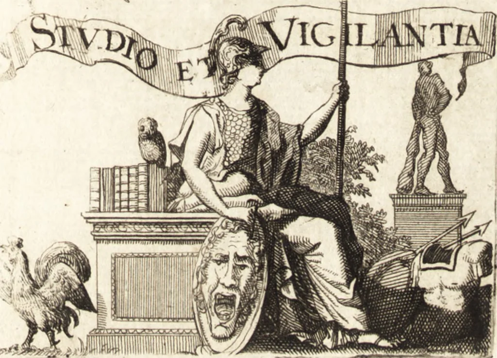 An illustration from Q. Curtius Rufus De rebus gestis Alexandri Magni : cum commentariis Raderi, Bongarsii, Popmae, Salmaaii, Gronovii, Loccenii & Freinshemii : hujusque & vetustioribus supplementis, nec non locorum difficiliorum interpretatione, & indice philologico locupletissimo rerum & verborum : accedunt figurae aeneae ad historiam Alexandri Magni apud curtium illustrandam necessariae, 1696, leaf 6