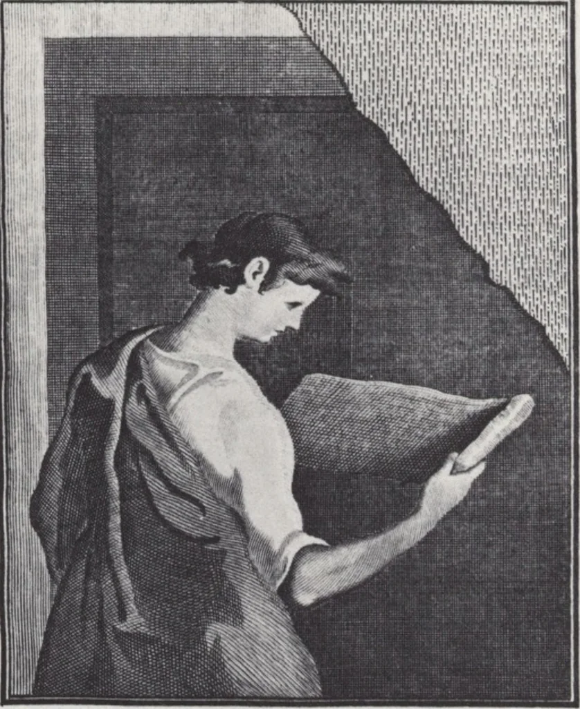 An illustration from Raccolta di lettere sulla pittura, scultura, ed architettura scritte da' più celebri professori che in dette art fiorirono dal secolo XV. al XVII, 1754, leaf 1