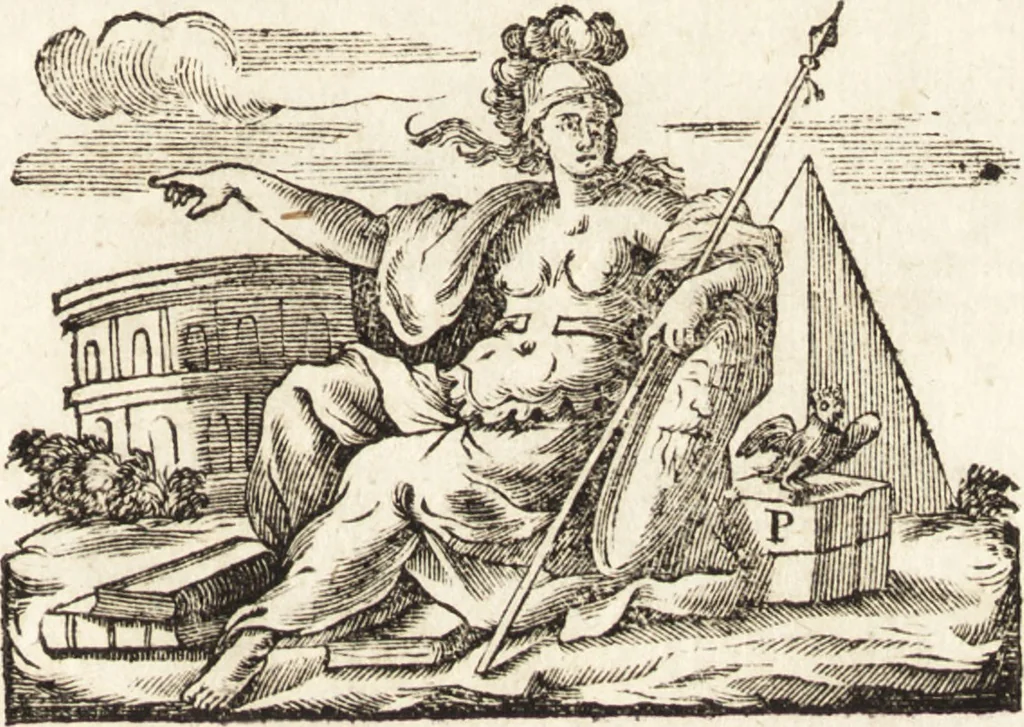 An illustration from Raccolta di lettere sulla pittura, scultura, ed architettura scritte da' più celebri professori che in dette art fiorirono dal secolo XV. al XVII, 1754, leaf 4