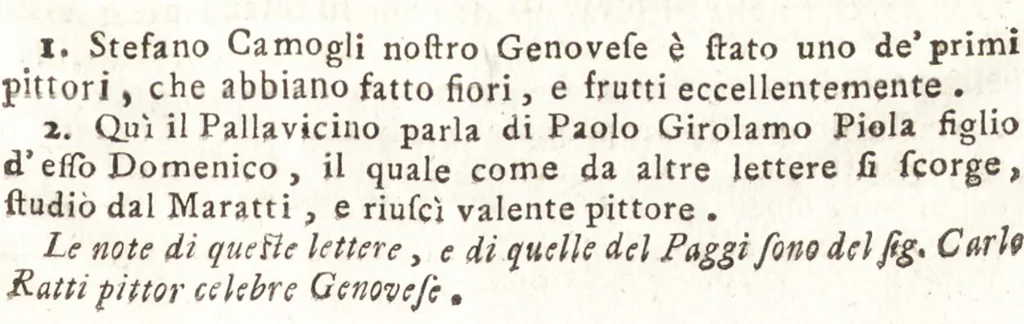 An illustration from Raccolta di lettere sulla pittura, scultura, ed architettura scritte da' più celebri professori che in dette art fiorirono dal secolo XV. al XVII, 1754, leaf 286