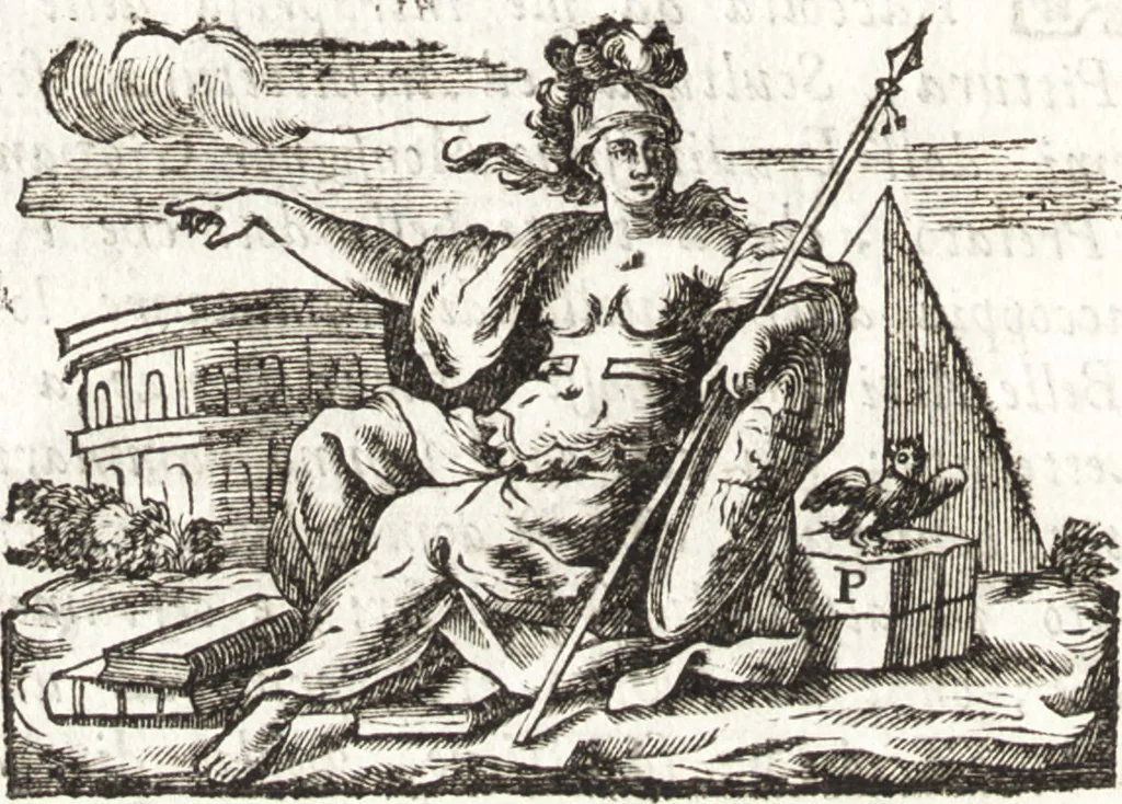 An illustration from Raccolta di lettere sulla pittura, scultura, ed architettura scritte da' più celebri professori che in dette art fiorirono dal secolo XV. al XVII, 1754, leaf 7