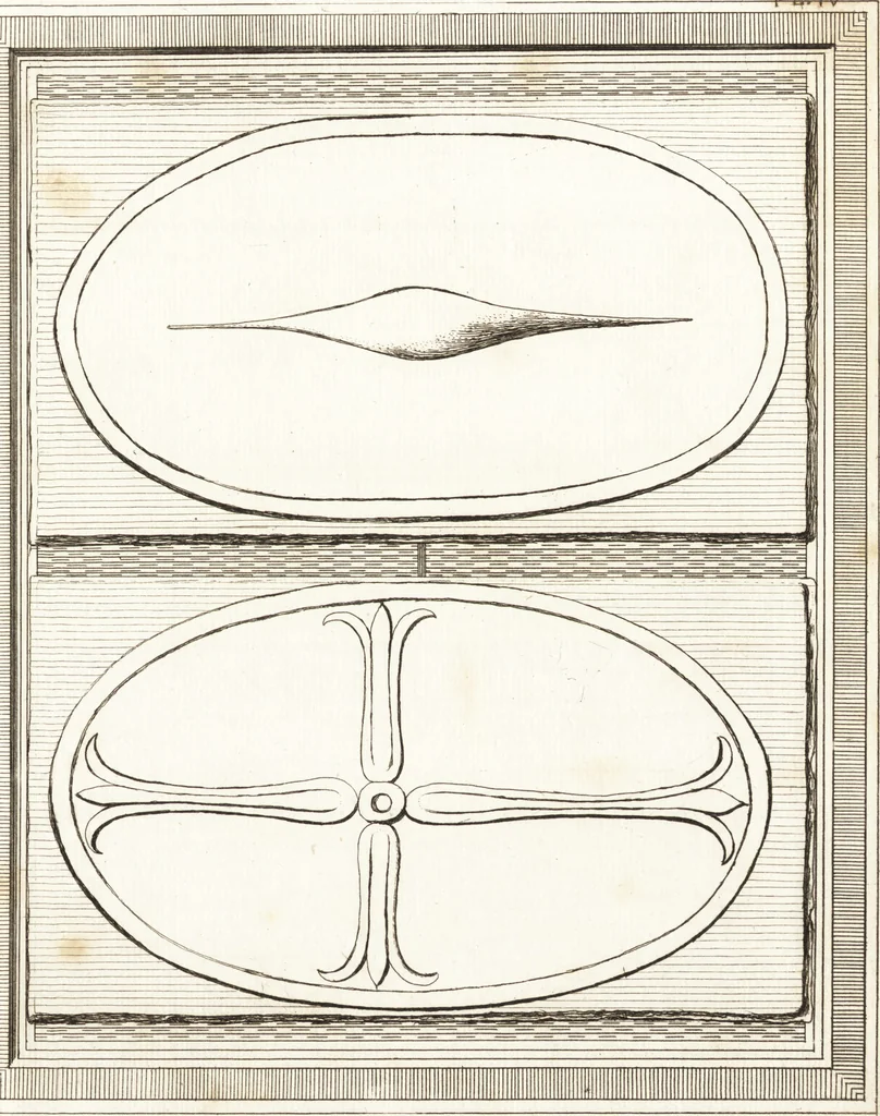 An illustration from Recherches sur l'origine, l'esprit et les progrès des arts de la Grèce : sur leur connexion avec les arts et la religion de plus anciens peuples connus : sur les monumens antiques de l'Inde, de la Perse, du reste de l'Asie, de l'Europe et de l'Égypte, 1785, leaf 552