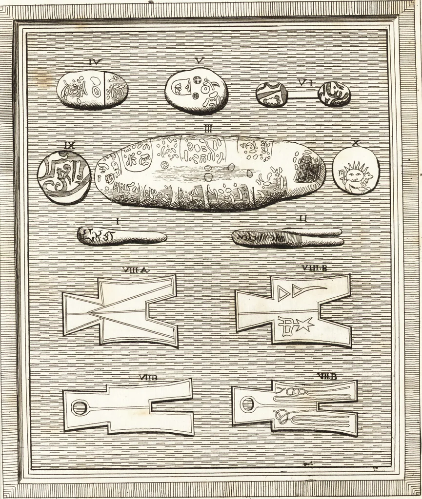 An illustration from Recherches sur l'origine, l'esprit et les progrès des arts de la Grèce : sur leur connexion avec les arts et la religion de plus anciens peuples connus : sur les monumens antiques de l'Inde, de la Perse, du reste de l'Asie, de l'Europe et de l'Égypte, 1785, leaf 554
