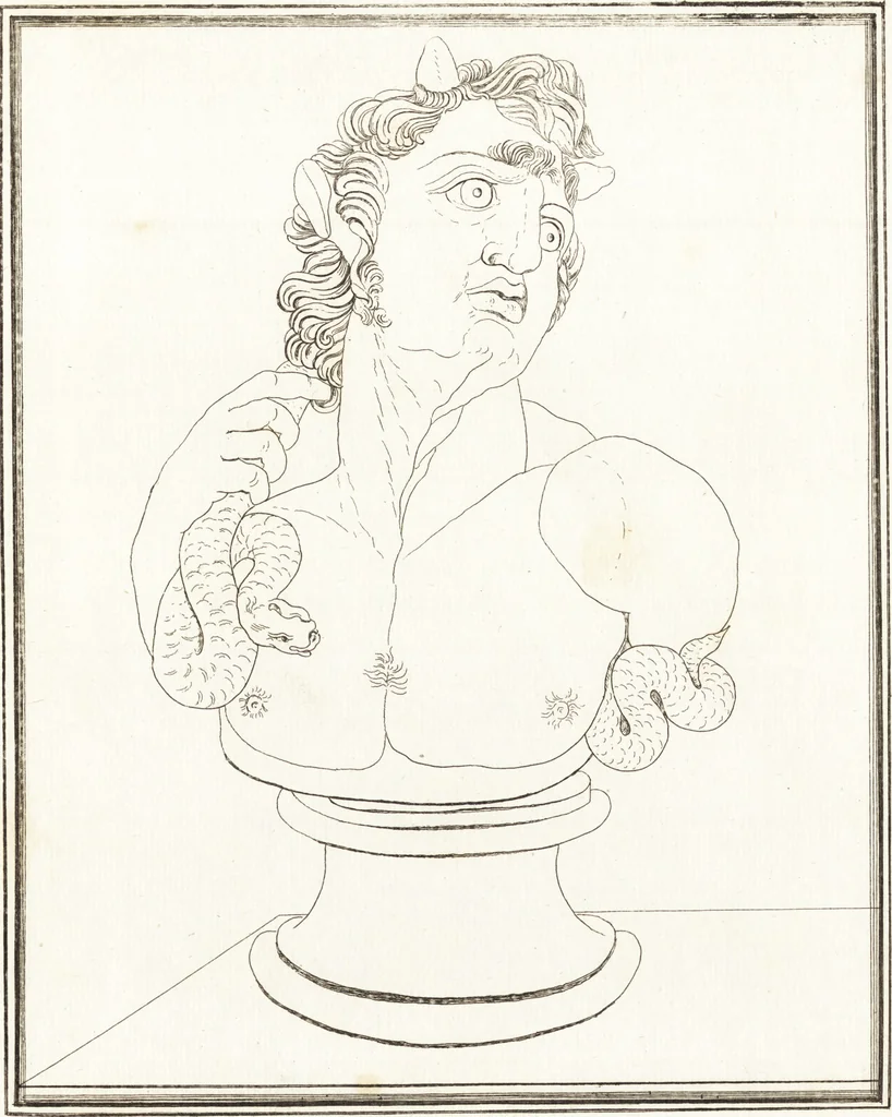 An illustration from Recherches sur l'origine, l'esprit et les progrès des arts de la Grèce : sur leur connexion avec les arts et la religion de plus anciens peuples connus : sur les monumens antiques de l'Inde, de la Perse, du reste de l'Asie, de l'Europe et de l'Égypte, 1785, leaf 574