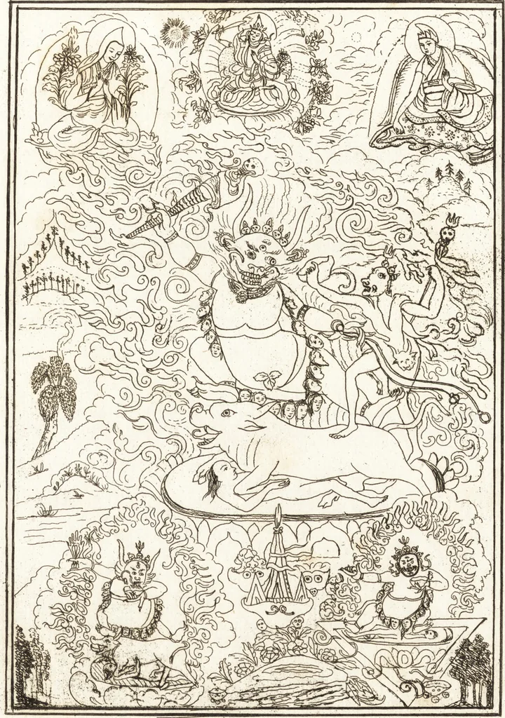 An illustration from Recherches sur l'origine, l'esprit et les progrès des arts de la Grèce : sur leur connexion avec les arts et la religion de plus anciens peuples connus : sur les monumens antiques de l'Inde, de la Perse, du reste de l'Asie, de l'Europe et de l'Égypte, 1785, leaf 600