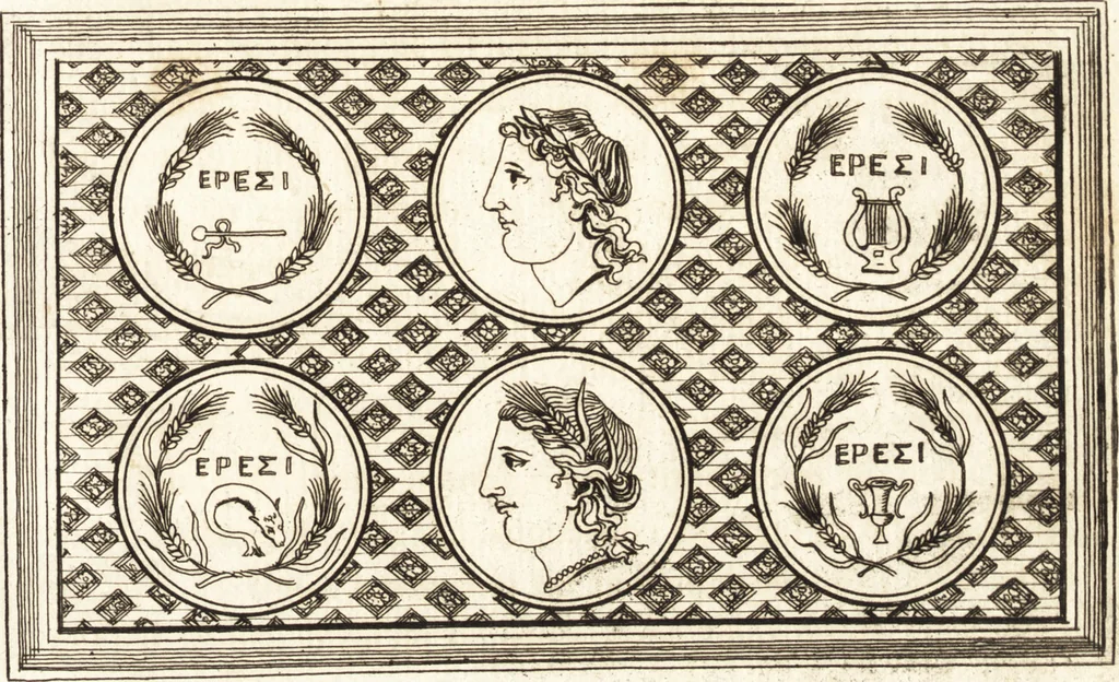 An illustration from Recherches sur l'origine, l'esprit et les progrès des arts de la Grèce : sur leur connexion avec les arts et la religion de plus anciens peuples connus : sur les monumens antiques de l'Inde, de la Perse, du reste de l'Asie, de l'Europe et de l'Égypte, 1785, leaf 184