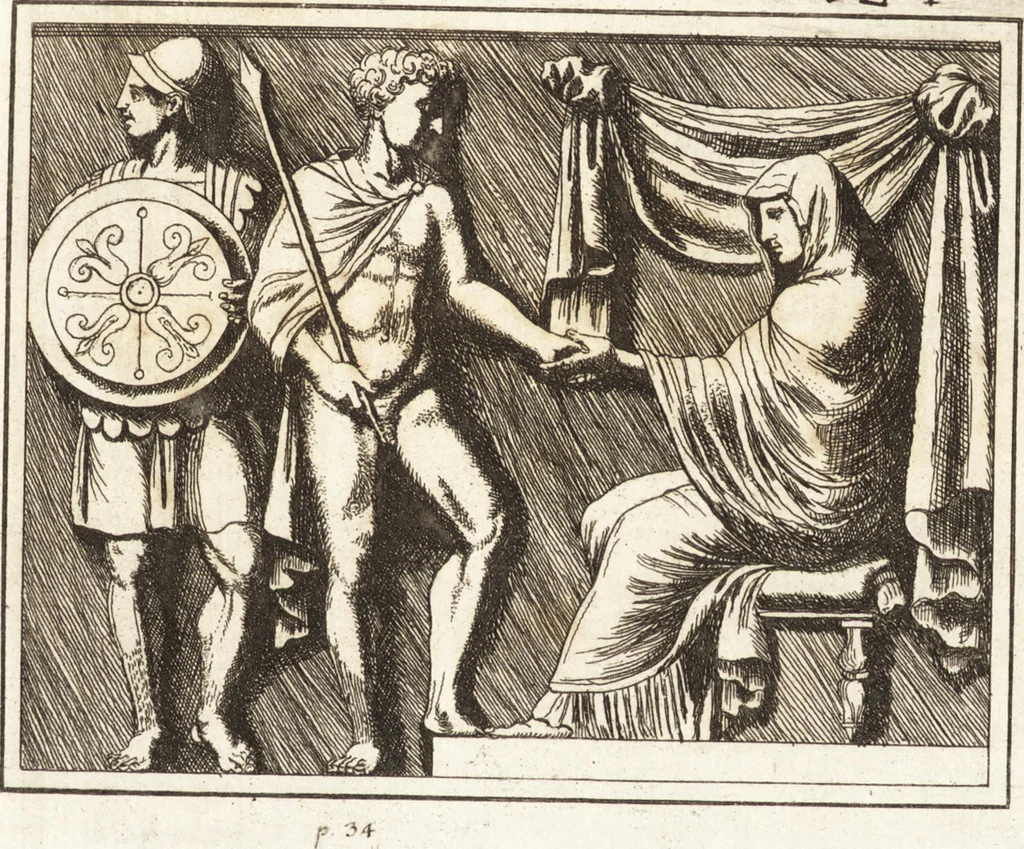 An illustration from Recherches sur l'origine, l'esprit et les progrès des arts de la Grèce : sur leur connexion avec les arts et la religion de plus anciens peuples connus : sur les monumens antiques de l'Inde, de la Perse, du reste de l'Asie, de l'Europe et de l'Égypte, 1785, leaf 488