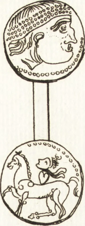 An illustration from Recherches sur l'origine, l'esprit et les progrès des arts de la Grèce : sur leur connexion avec les arts et la religion de plus anciens peuples connus : sur les monumens antiques de l'Inde, de la Perse, du reste de l'Asie, de l'Europe et de l'Égypte, 1785, leaf 496
