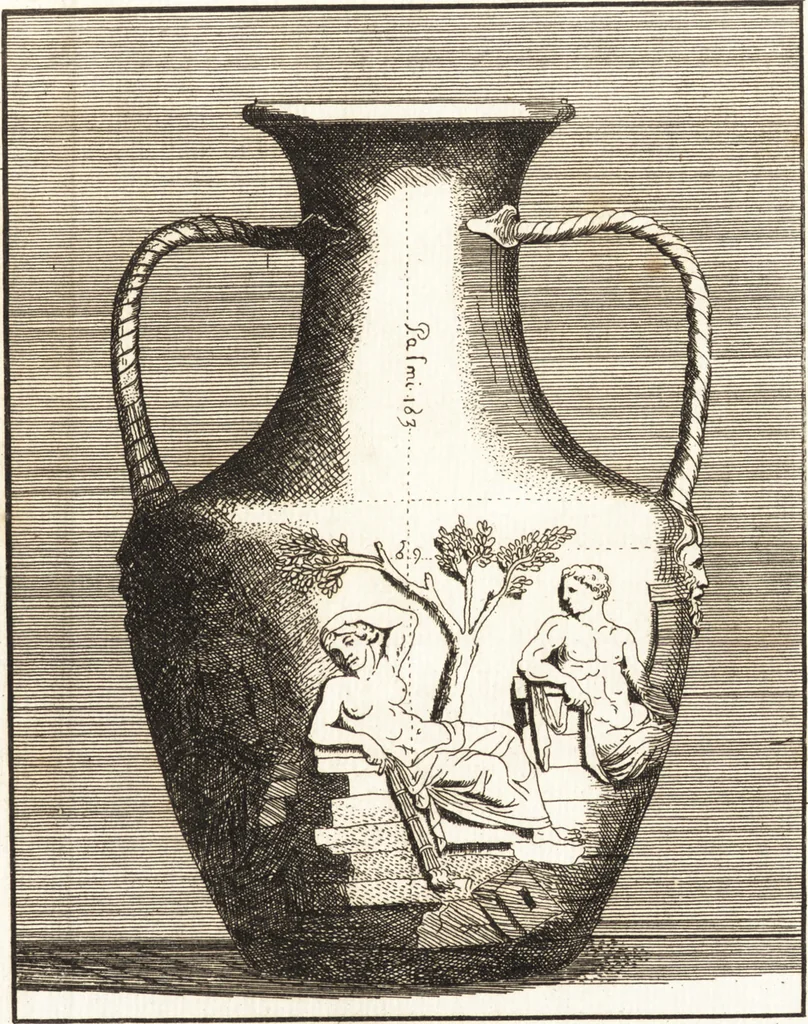 An illustration from Recherches sur l'origine, l'esprit et les progrès des arts de la Grèce : sur leur connexion avec les arts et la religion de plus anciens peuples connus : sur les monumens antiques de l'Inde, de la Perse, du reste de l'Asie, de l'Europe et de l'Égypte, 1785, leaf 508
