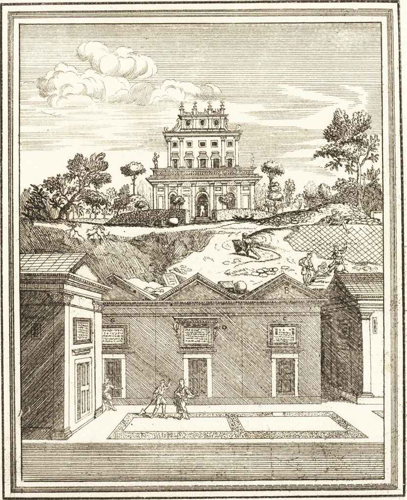 An illustration from Recherches sur l'origine, l'esprit et les progrès des arts de la Grèce : sur leur connexion avec les arts et la religion de plus anciens peuples connus : sur les monumens antiques de l'Inde, de la Perse, du reste de l'Asie, de l'Europe et de l'Égypte, 1785, leaf 516