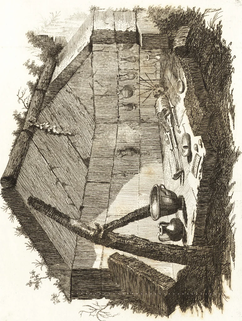 An illustration from Recherches sur l'origine, l'esprit et les progrès des arts de la Grèce : sur leur connexion avec les arts et la religion de plus anciens peuples connus : sur les monumens antiques de l'Inde, de la Perse, du reste de l'Asie, de l'Europe et de l'Égypte, 1785, leaf 526