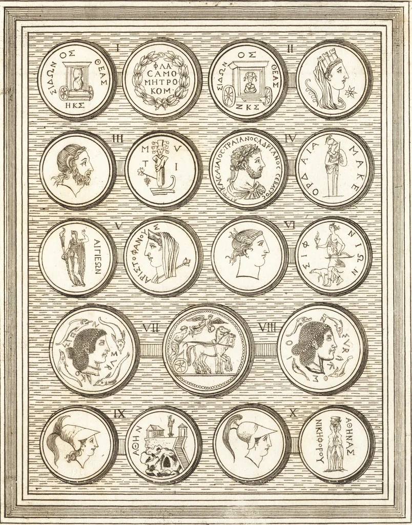 An illustration from Recherches sur l'origine, l'esprit et les progrès des arts de la Grèce : sur leur connexion avec les arts et la religion de plus anciens peuples connus : sur les monumens antiques de l'Inde, de la Perse, du reste de l'Asie, de l'Europe et de l'Égypte, 1785, leaf 548