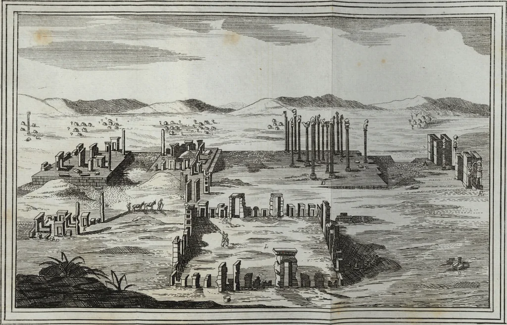An illustration from Recherches sur l'origine, l'esprit et les progrès des arts de la Grèce : sur leur connexion avec les arts et la religion de plus anciens peuples connus : sur les monumens antiques de l'Inde, de la Perse, du reste de l'Asie, de l'Europe et de l'Égypte, 1785, leaf 210