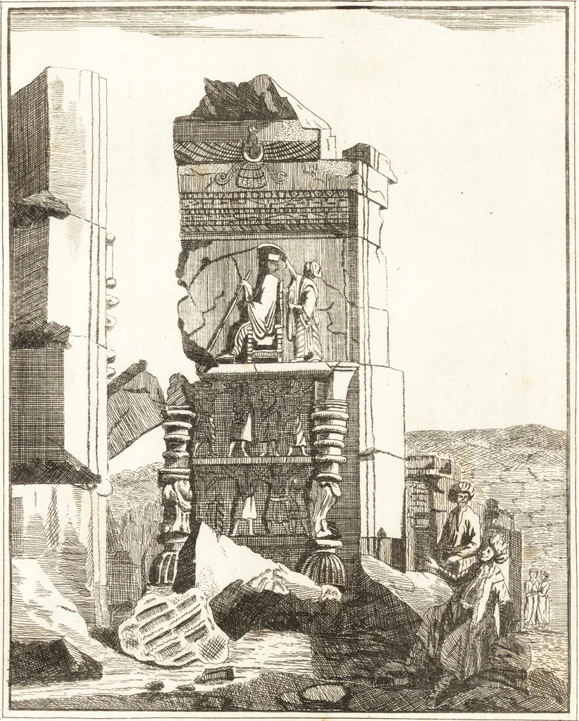An illustration from Recherches sur l'origine, l'esprit et les progrès des arts de la Grèce : sur leur connexion avec les arts et la religion de plus anciens peuples connus : sur les monumens antiques de l'Inde, de la Perse, du reste de l'Asie, de l'Europe et de l'Égypte, 1785, leaf 224