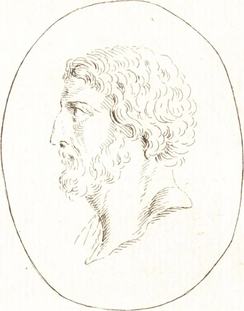 An illustration from Recueil de trois cent têtes et sujets de composition [graphic], 1775, leaf 102