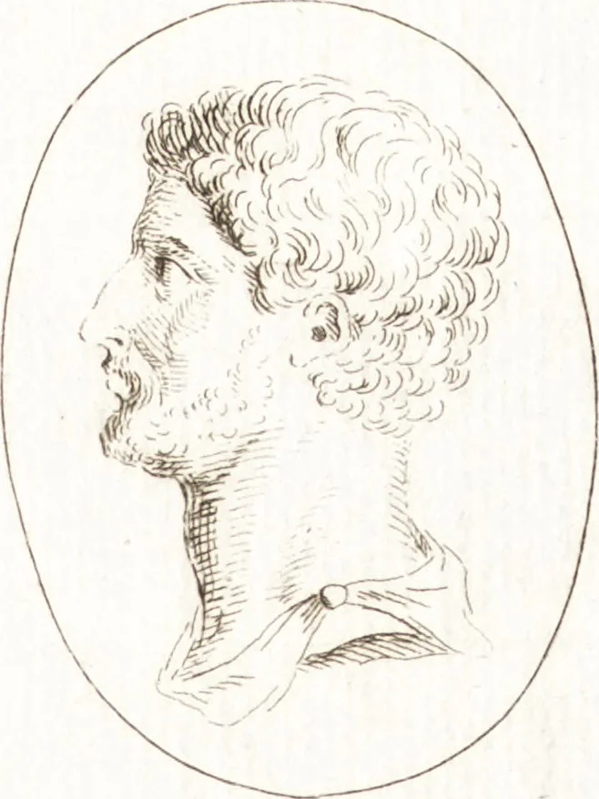 An illustration from Recueil de trois cent têtes et sujets de composition [graphic], 1775, leaf 102