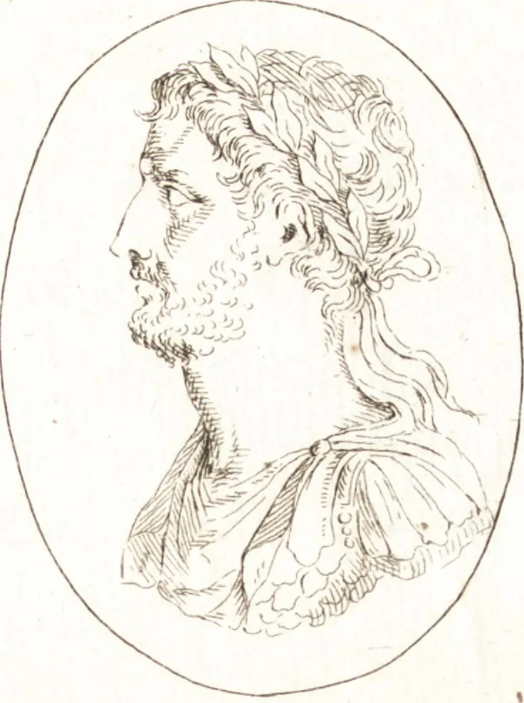 An illustration from Recueil de trois cent têtes et sujets de composition [graphic], 1775, leaf 104