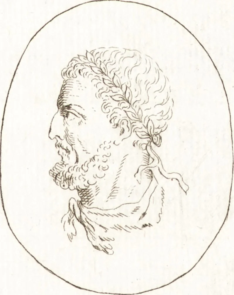 An illustration from Recueil de trois cent têtes et sujets de composition [graphic], 1775, leaf 106