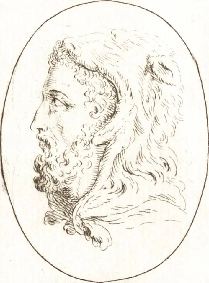 An illustration from Recueil de trois cent têtes et sujets de composition [graphic], 1775, leaf 108