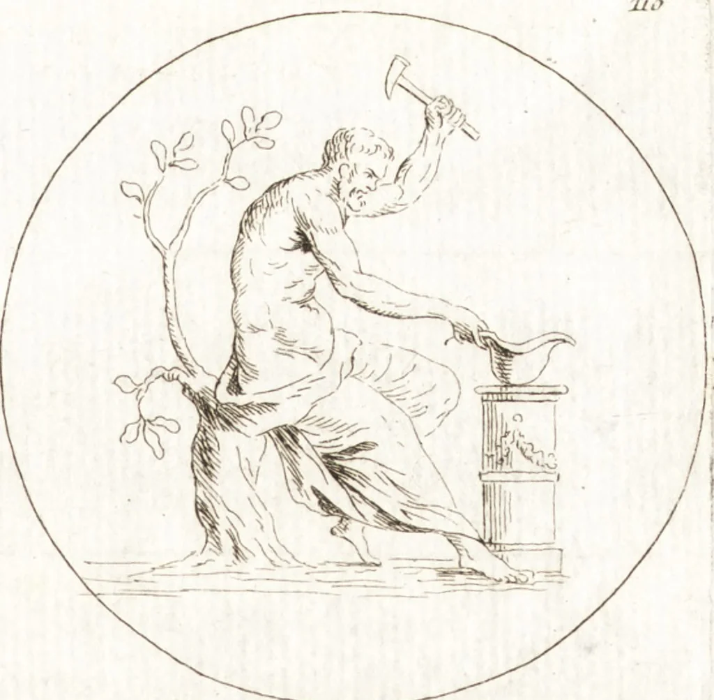 An illustration from Recueil de trois cent têtes et sujets de composition [graphic], 1775, leaf 118