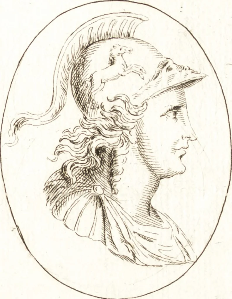 An illustration from Recueil de trois cent têtes et sujets de composition [graphic], 1775, leaf 12