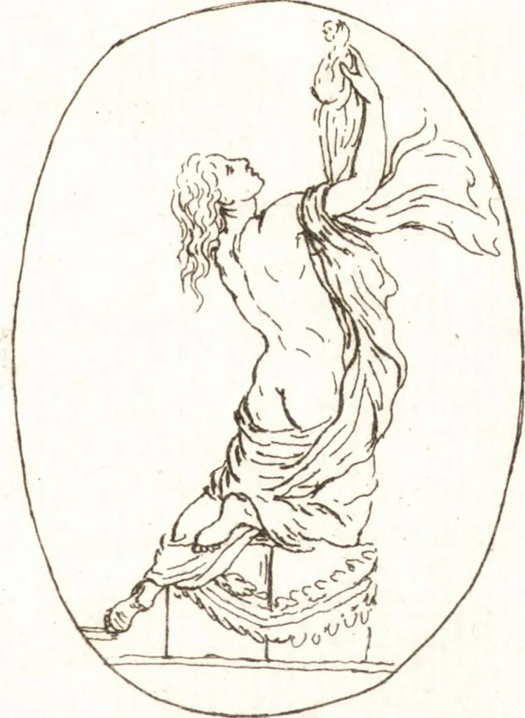 An illustration from Recueil de trois cent têtes et sujets de composition [graphic], 1775, leaf 126