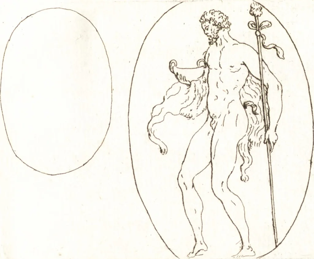 An illustration from Recueil de trois cent têtes et sujets de composition [graphic], 1775, leaf 128