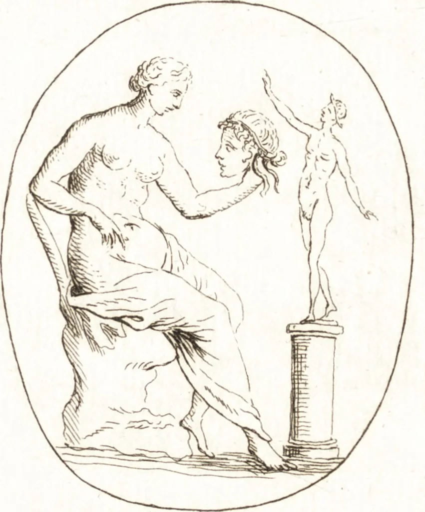 An illustration from Recueil de trois cent têtes et sujets de composition [graphic], 1775, leaf 134