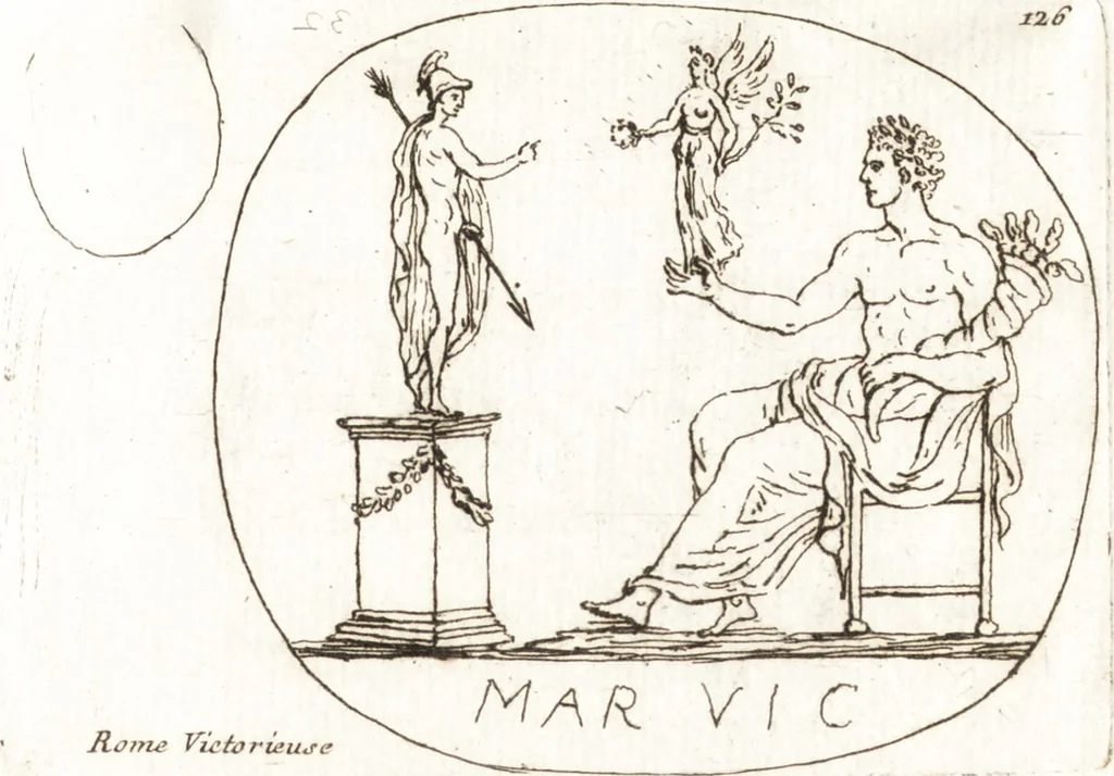 An illustration from Recueil de trois cent têtes et sujets de composition [graphic], 1775, leaf 134