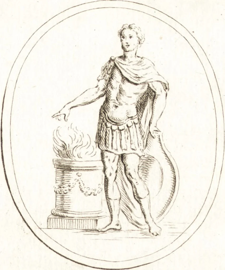 An illustration from Recueil de trois cent têtes et sujets de composition [graphic], 1775, leaf 136