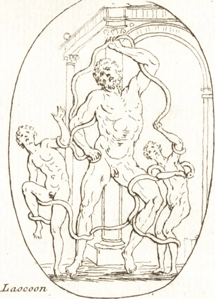 An illustration from Recueil de trois cent têtes et sujets de composition [graphic], 1775, leaf 140
