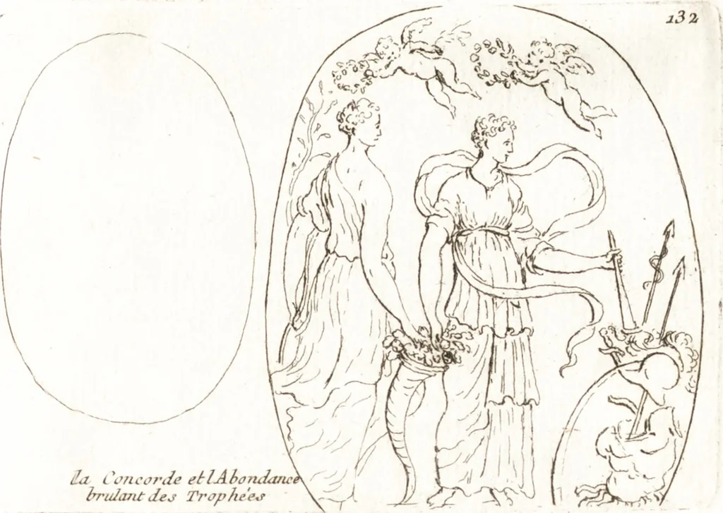 An illustration from Recueil de trois cent têtes et sujets de composition [graphic], 1775, leaf 140