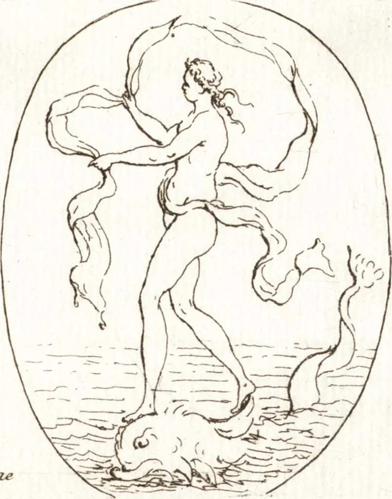 An illustration from Recueil de trois cent têtes et sujets de composition [graphic], 1775, leaf 144