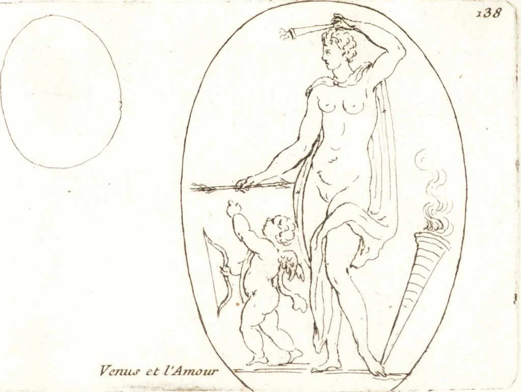 An illustration from Recueil de trois cent têtes et sujets de composition [graphic], 1775, leaf 146